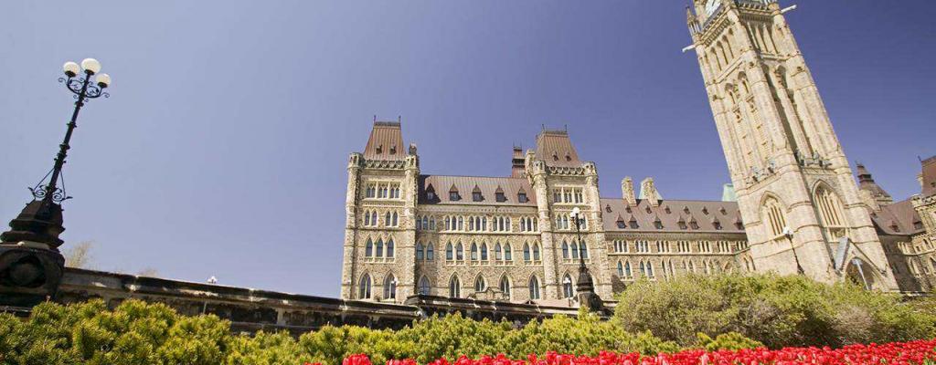 Ottawa  with Tulips in front of Paraliament